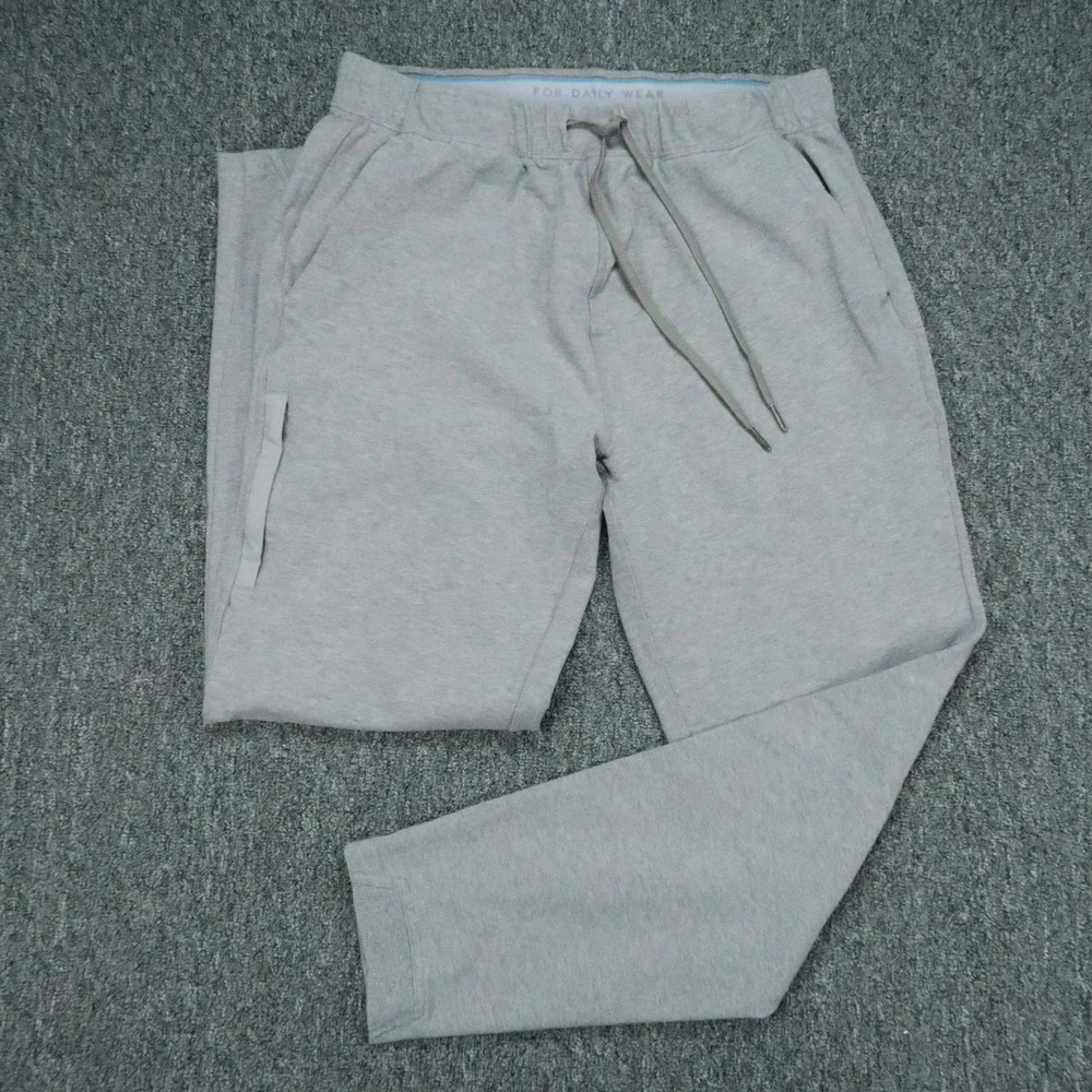 Mack Weldon Pants Mens Medium Gray Ace Jogger Athletic Zip Pocket Tapered